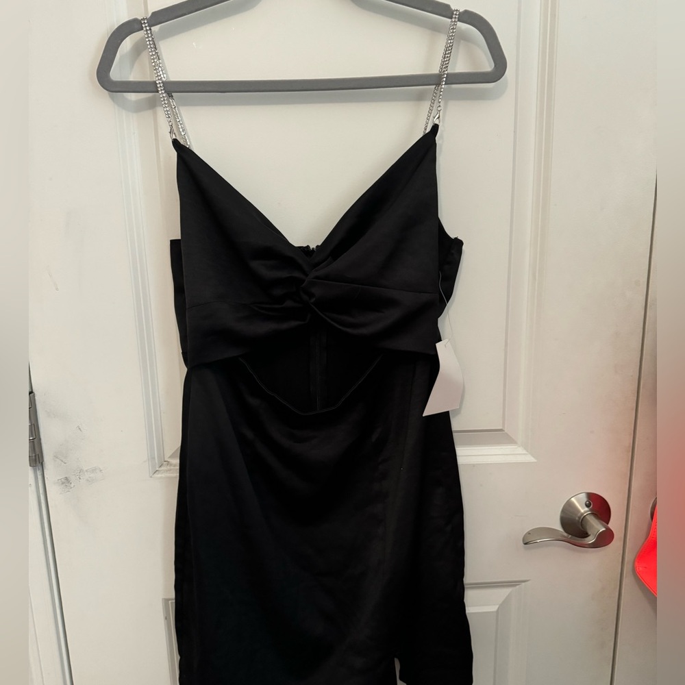 sparkly strapped stain dress